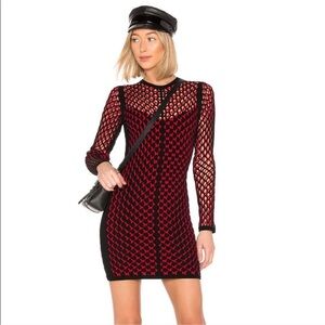 NWOT Rag & Bone Wes Dress in Red & Black Fun Layered Mini Dress large